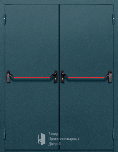 Фото двери «Двупольная глухая с антипаникой №17» в Пересвету