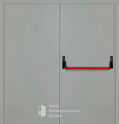 Фото двери «Двупольная глухая с антипаникой (2 створки) EI-30» в Пересвету