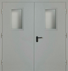 Фото двери «Двупольная со стеклом EI-30» в Пересвету