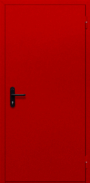 Фото двери «Однопольная глухая (красная)» в Пересвету