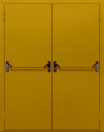 Фото двери «Двупольная глухая с антипаникой №15» в Пересвету