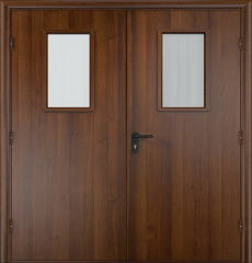 Фото двери «Двупольная МДФ со стеклом EI-30» в Пересвету