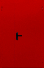 Фото двери «Полуторная глухая (красная)» в Пересвету