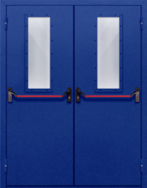 Фото двери «Двупольная со стеклом и антипаникой №63» в Пересвету
