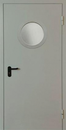 Фото двери «Однопольная с круглым стеклом EI-30» в Пересвету