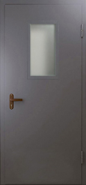 Фото двери «Техническая дверь №4 однопольная со стеклопакетом» в Пересвету