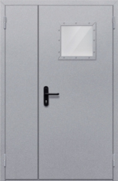 Фото двери «Полуторная со стеклопакетом» в Пересвету